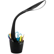 مصباح منظم مساحة مكتب OttLite LED - 4 مستويات السطوع ، التخزين الإضافي ، رائع لمحطة العمل ، المكاتب ، مساكن