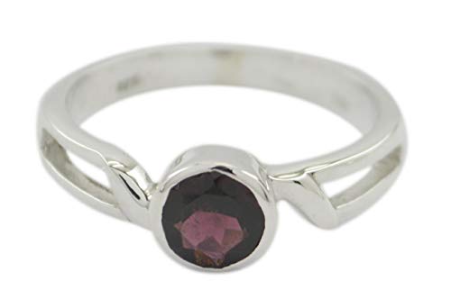 Bague Grenat Naturel en Argent 925 Massif RIYO Haute Qualité Bonnie
