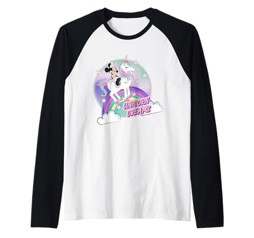Minnie Mouse Unicorn Dreams t-shirt Disney raglan idée cadeau anniversaire