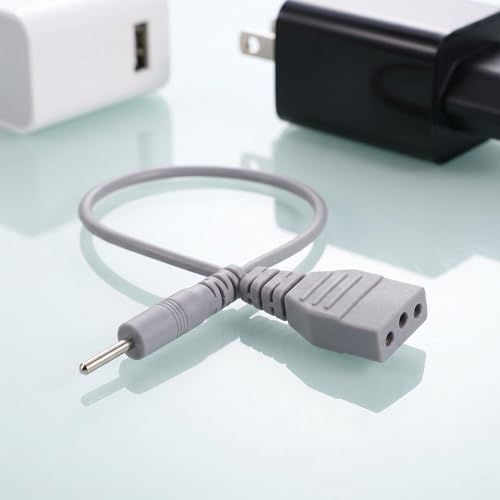 2 cables de carga USB DC | Cable de reemplazo de cargador rápido de 9,17 pulgadas | Adaptador para dispositivos portátiles de terapia | Accesorio ideal para masajeador para uso doméstico y clínico miniatura 5