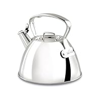All-Clad E86199 Stainless Steel Specialty Cookware Tea Kettle, 2-Quart, Silver