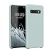 Produktbild kwmobile Hülle kompatibel mit Samsung Galaxy S10 Hülle - Silikon Handy Case - Handyhülle weiche Oberfläche - kabelloses Laden - Cool Mint