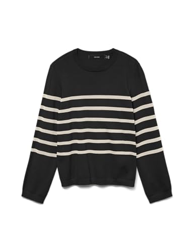 Vmsaba Plain LS O-Neck Pullover Ga Noos Maglione Betulla M donna