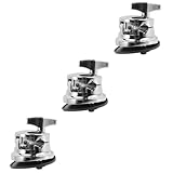 SECFOU 3pcs Zinc Alloy Tom Drum Leg Base and Compact Replacement Parts for Percussion Instruments Easy Storage and Installation Compatible All Tom Drum Types