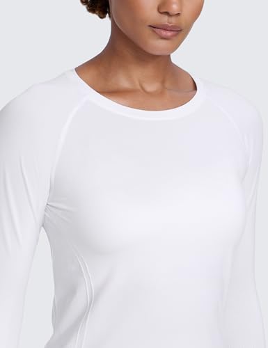 Image of CRZ YOGA Seamless Top Waist Length | Training, Chafe-Free, Slim Fit, Raglan Sleeves, Mesh Vents, Workout, Long Sleeve Shirts for Women