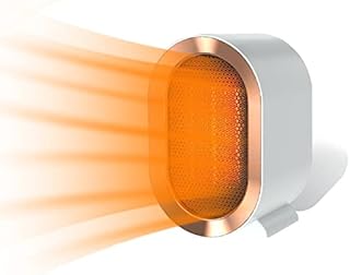 800W/1200W Energy Efficient Electric Heater,Portable Ceramic Plug in Fan Heater,2-Mode Electric PTC Ceramic Heater,Quiet,Multiple Protection,Overheating Tilt Protection,for Home Bedroom