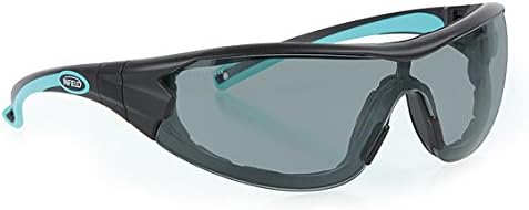 Infield Velor Safety Glasses (Anthracite/Mint, Grey Anti-Fog)