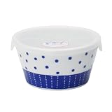 美濃焼 レンジパック ふた付き ボウル 皿 約13cm 電子レンジ 食洗機対応 蒼天 白 日本製 133-61107