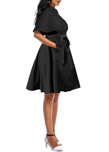 Xinlees Womens Casual Formal Fit and Flare Church Wedding Guest Work Dresses2