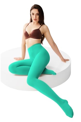 Image of leg elegant Women's 80 Den Microfiber Soft Opaque Tights Pantyhose