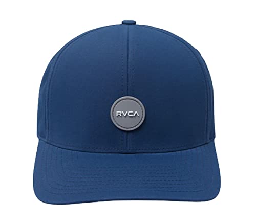 Image of RVCA Men's Flex Fit Hats - Seasons Flexfit (Slate, Large /X-Large)