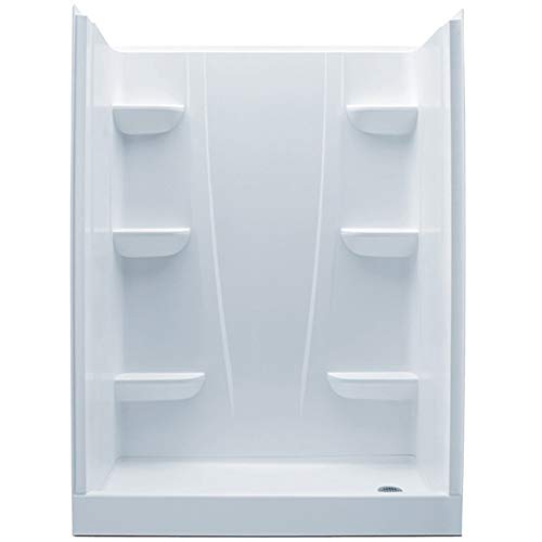 Aquatic 6030CSL-BI Biscuit A2 30" x 60" x 76" Shower Stall in Biscuit
