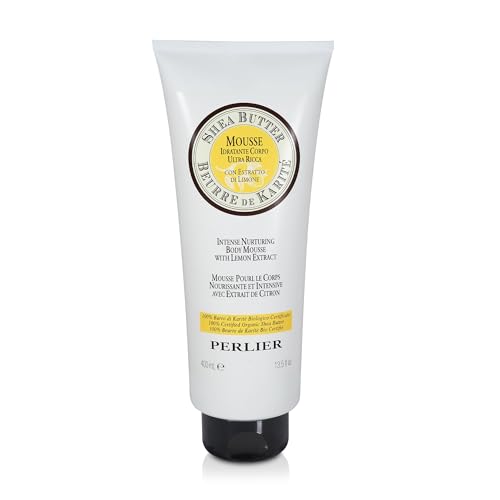 Mousse corporelle karité citron Perlier 500 ml crème peau sèche