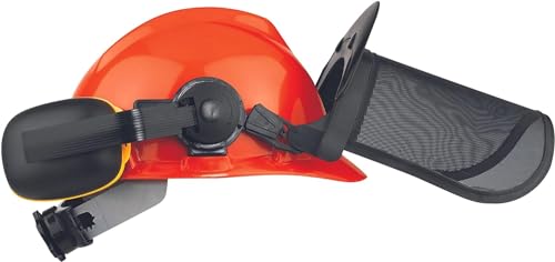 Einhell elmetto protettivo (circonferenza 52 - 66 cm, con visiera sollevabile, con para orecchie sollevabili) - 2