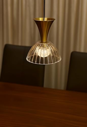Image of FILLISKA Luxurious Hanging /Pendant Light. Warmwhite Light (Acrylic & Gold Finish-551)