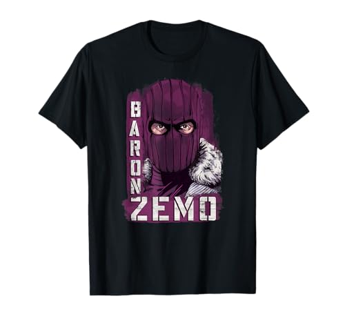 T-shirt Baron Zemo Marvel idéal pour vos soirées streaming et conventions de pop-culture