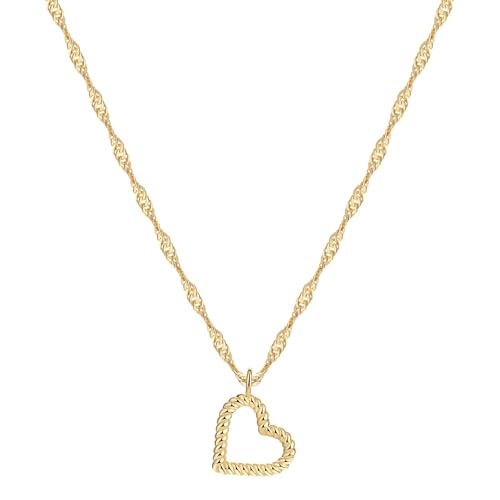ASCOMY Dainty Gold Necklace for Women 14K Gold Plated Necklaces