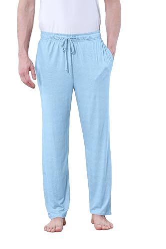 DITOK Men's Lightweight Pajama Pants Soft Lounge Sleep Joggers Adjustable Drawstring & Pockets...