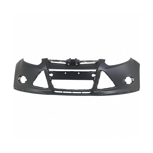 Image of FitParts Compatible with Ford Focus 2012-2014 Front Bumper Cover | Without Tow Hook Hole, Without Sensor & Tow Hook Holes, OEM BM5Z17D957CAPTM, FO1000664