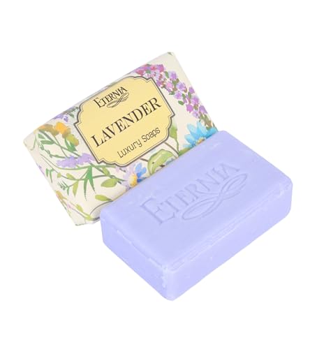 Image of Eternia Lavender Soap Bar (250g) Face & Body Cleanser with Waterproof Shower Radio | Relaxing Bath Combo for Smooth, Soft & Refreshing Skin