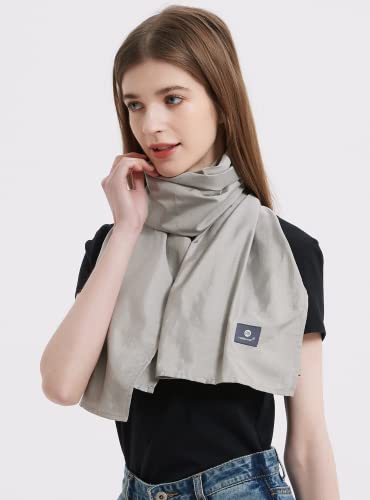 Radia Smart - Emf Protection Scarf, Silver Fiber Fabric, Rf Blocker Radiation Protection, 5G, Wifi, Cellular, Bluetooth. High Shielding Efficiency. Multiple Ways To Wear. #TOP1