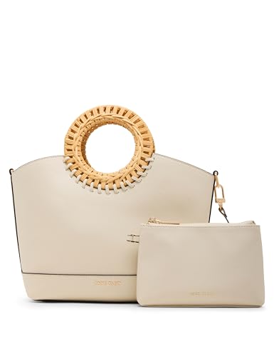 Bolso Tote Anne Klein con asa circular y correa desmontable miniatura 2