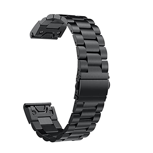 Bracelet acier pour Garmin Fenix résistant à la sueur et l'usure