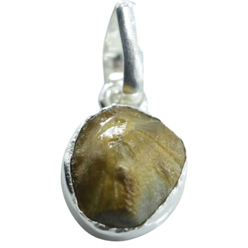 Ratna Shree Jewellers & Gems Machmani Silver Locket 8 Carat 100% Natural & Certified Mach mani stone | Machh mani stone | Natural Brown Color