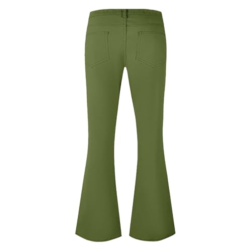 Bell Bottom Vintage Disco Pants for Men Slim Fit Twill Flared Trousers Classic 70s Stretch Wide Leg Pants Clubwear2