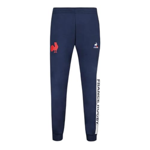 Le Coq Sportif FFR FANWEAR Pant N°1 M Dress Blues/New o Pantalons, Bleu/Blanc, Normal Mixte Cover