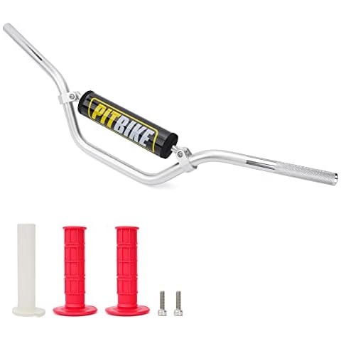 Wingsmoto 7/8" 22MM Handlebar + Foam Pad + Red Grips Compatible with CRF YZF KXF KLX RMZ DRZ Pit Dirt Bike Motocross Cover