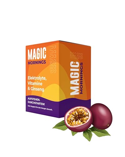Magic Mornings | Elektrolyte & Vitamin Pulver - 10er Pack | Deine Power für After Party & After Sport | Mit Magnesium & Ginseng