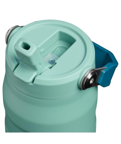 Image of Stanley IceFlow Flip Straw 2.0 Water Bottle 24 OZ | Built-In Straw with Larger Opening | Lightweight & Leak-Resistant | Insulated Stainless Steel | BPA-Free | Spring Green