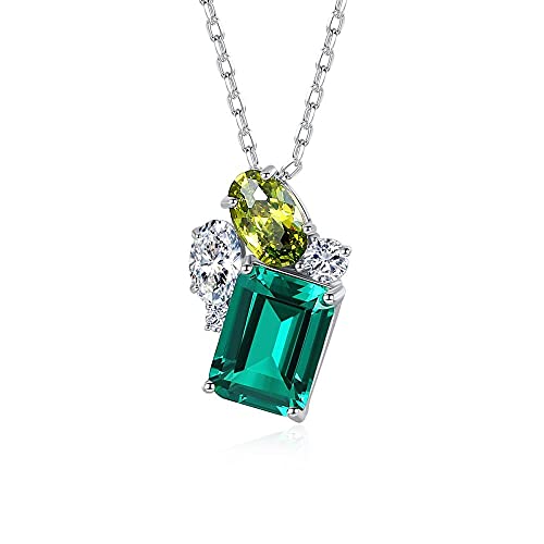 Collier émeraude zircon feuilles vertes : le cadeau idéal pour elle