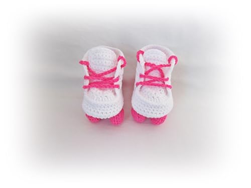Crochet Baby Roller Shoes, Newborn Sport Shoes, Baby Shower Gift, Baby Booties (6-9 months)3