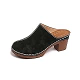 Sandales Femmes Été Orthopédiques Mules Compensées Sabots Talon Bloc Claquette Pantoufles Confortables Respirants Sandales Chaussures à Plateforme Lanières Extérieur Plage Décontracté