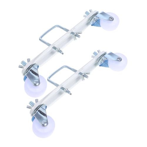 UKCOCO 1 Par polea calefactora electrica Altavoz de 12V CC Adornos de Barra de Cortina Soporte para Calefactor Accesorios radiadores eléctricos Accesorios del radiador Ruedas Resistentes