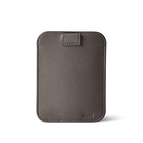 distil union dock - Distil Union Wally Sleeve Genuine Leather Slim Wallet & Credit Card Holder (Gray)