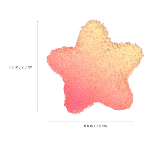 60pcs Resin Star Charms DIY Mobile Shell Ornament for Cellphone