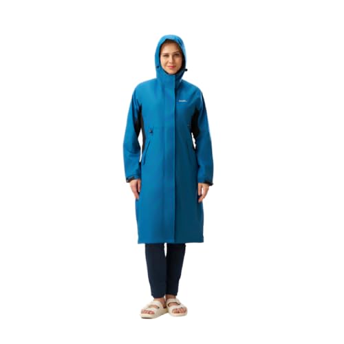Image of ZEEL Ladies High Neck Raincoat | Waterproof Long Raincoat with Belt, Zeel Diva ZKL01 Parent