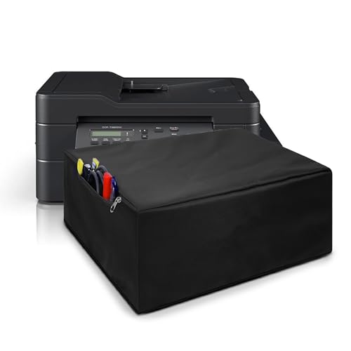 Image of ALIFIYA Nylon Dust Proof Washable Printer Cover for Brother Dcp-T820Dw / Mfc-T920Dw / Dcp-T710W All-In One Ink Tank - Black