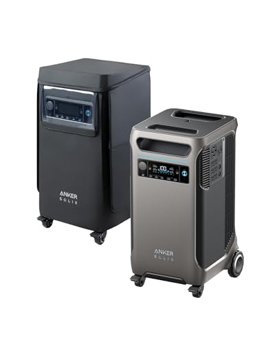 Anker SOLIX F3800 Portable Power Station with Protective Cover, 3840Wh LiFePO4 Batteries, Ultra-High 6000W AC Output, Solar Generator for Home Backup, RVs, Emergencies, Power Outages, Outdoor Camping