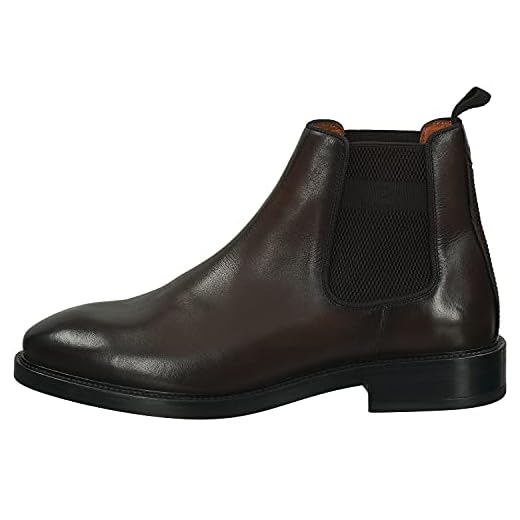 GANT Herr Flairville Chelsea-stövlar, Mörkbrun - 43 EU