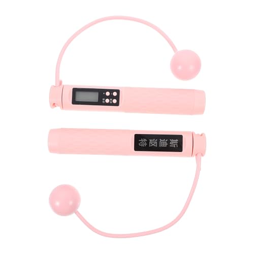 healvian コードレスデジタルカウンター付き負重縄跳び フィットネス用滑りにくい握りやすいハンドル 男女兼用コンパクト収納可能運動器具