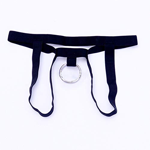 Lingerie for Men Strappy T-Back Suspensory Jockstrap Boxer Briefs Mesh Trunks Male Thongs4