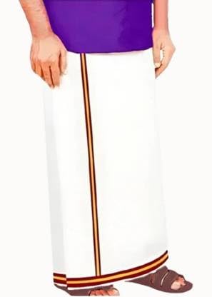 yhwh TVK 100% Cotton Vesti - Political Wear Men's Cotton Vesti Single/Length 2.0mtr, Comfortable & Stylish.-picture-34