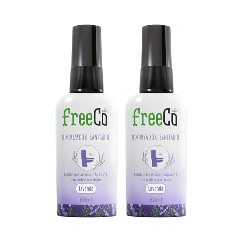 FreeCô Bloqueador De Odores Sanitários - Lavanda Pack com 2 unidades | 60ml cada