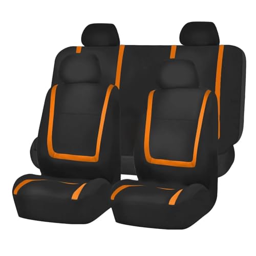 Housses de siège voiture orange pour les trajets en famille et sorties outdoor