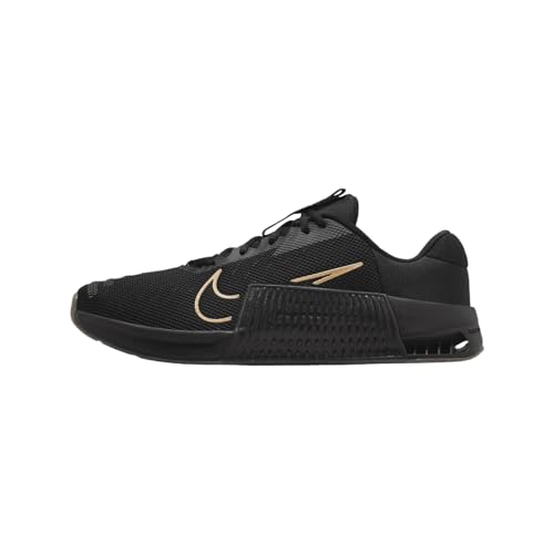 Nike Tênis de treino masculino Metcon 9 (DZ2617-007, preto/marrom claro) Tamanho 4