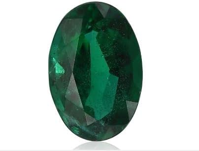 GenericSPIRITUALCART Aweosme Color & Clarity Colombia Mines 6.50 Carat पन्ना राशि रतन स्टोन Emerald Panna Loose Stone Budh Ratan Markat Mani Stone with IGL Lab Certified